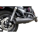 S&S GRAND NATIONAL SLIP-ON 4" BLACK MUFFLER HARLEY DAVIDSON STREET 2015-2020