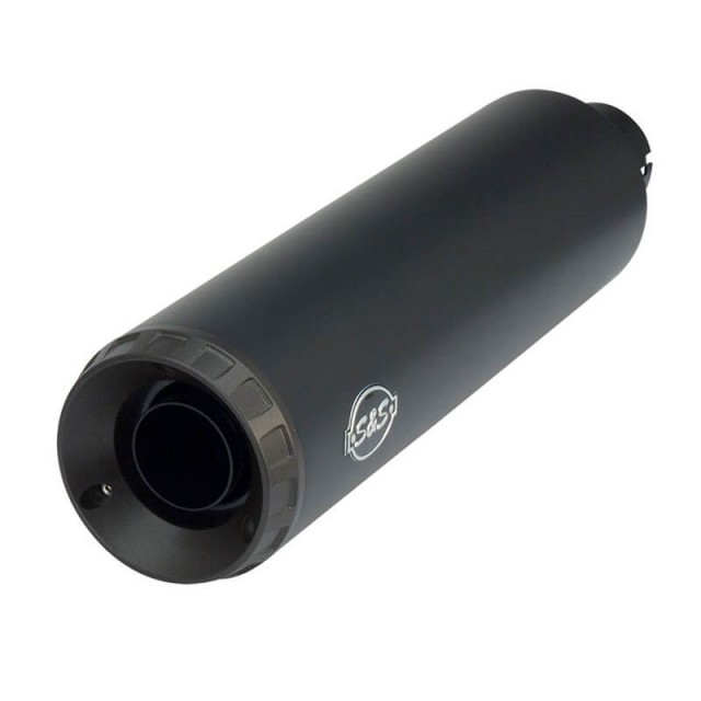 S&S GRAND NATIONAL SLIP-ON 4" BLACK MUFFLER HARLEY DAVIDSON STREET 2015-2020 - MUFFLER