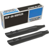 DRAG SPECIALITIES SLASHDOWN SLIP-ON BLACK 3-1/2" MUFFLERS HARLEY TOURING 17-20