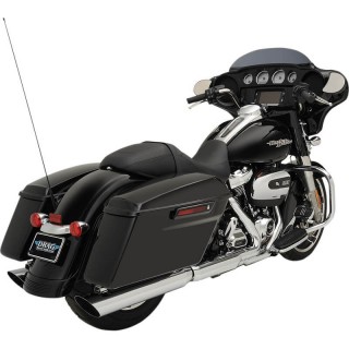 TERMINALI DRAG SPECIALITIES SLASHDOWN SLIP-ON CROMATI 4" HARLEY TOURING 17-20