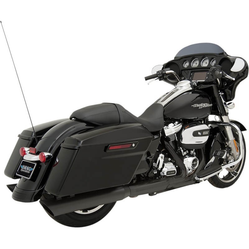 TERMINALI DRAG SPECIALITIES SLASHDOWN SLIP-ON NERI 4" HARLEY TOURING 17-20