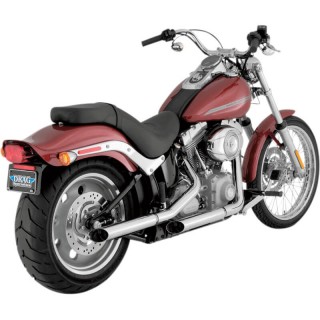 DRAG SPECIALTIES PYTHON 2-1/2" CHROME MUFFLERS FOR HARLEY SOFTAIL