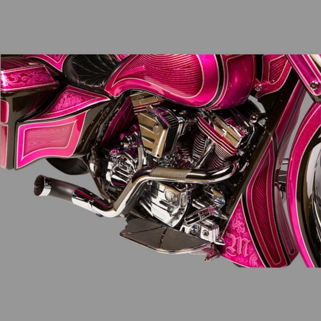 SCARICO TRASK PERFORMANCE NASTY BASTARD 2-IN-1 CROMO-NERO HARLEY TOURING 17-20 - INSTALLATO
