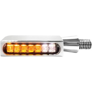 HEINZ BIKES BLOKK-LINE LED CHROME TURN SIGNALS WITH POSITION LIGHTS FOR HARLEY DAVIDSON 96-21