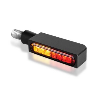 HEINZ BIKES BLOKK-LINE 3in1 LED REAR BLACK TURN SIGNALS HARLEY DAVIDSON 96-21 - ON
