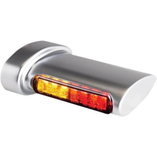 HEINZ BIKES MATTE CHROME REAR WINGLETS 3IN1 LED TURN SIGNALS HARLEY LIVEWIRE 2021-2022