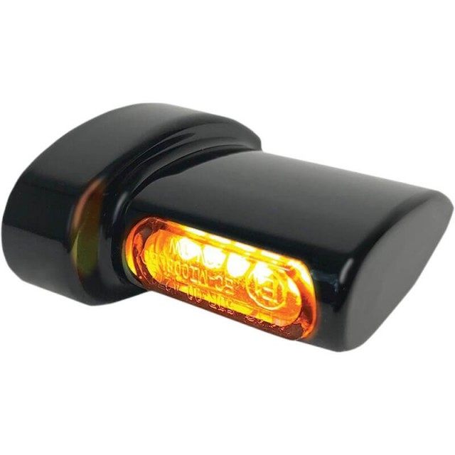 HEINZ BIKES BLACK REAR LED TURN SIGNALS WINGLETS MICRO HARLEY LIVEWIRE 2021-2022