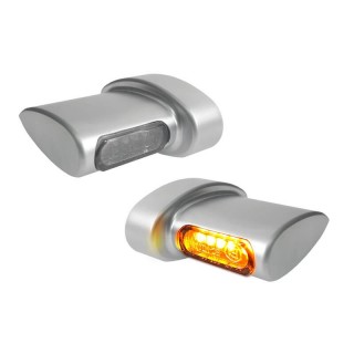 HEINZ BIKES MATTE CHROME REAR LED TURN SIGNALS WINGLETS MICRO HARLEY LIVEWIRE 2021-2022