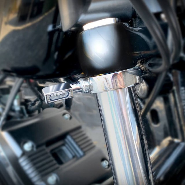 FRECCE HEINZ BIKES BLOKK-LINE MICRO LED CROMATE HARLEY DAVIDSON LIVEWIRE 21-22 - INSTALLED