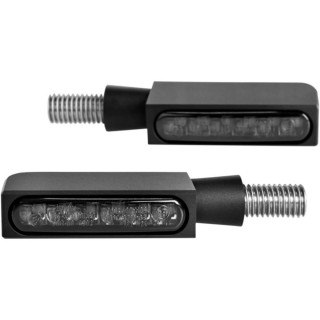 HEINZ BIKES BLOKK-LINE LED BLACK TURN SIGNALS FOR HARLEY DAVIDSON LIVEWIRE 21-22
