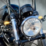 HEINZ BIKES BLOKK-LINE LED CHROME TURN SIGNALS FOR HARLEY DAVIDSON LIVEWIRE 21-22 - ON