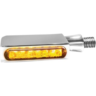 HEINZ BIKES BLOKK-LINE LED CHROME TURN SIGNALS FOR HARLEY DAVIDSON LIVEWIRE 21-22