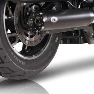 V-PERFORMANCE SLIP-ON EURO 5 BLACK MUFFLERS WITH REVOLVER END CAP FOR HARLEY TOURING 21-22