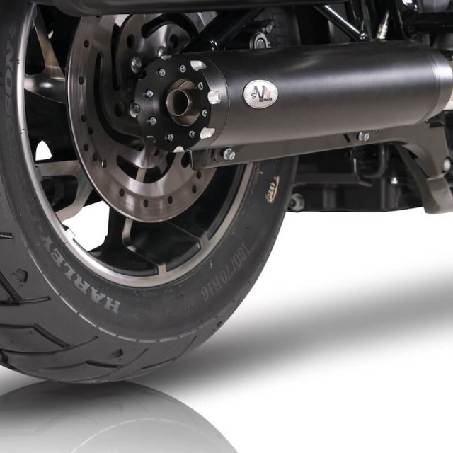 V-PERFORMANCE SLIP-ON EURO 5 CHROME MUFFLERS WITH REVOLVER END CAP FOR HARLEY TOURING 21-22