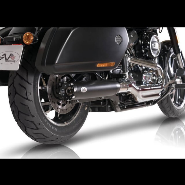 V-PERFORMANCE SLIP-ON EURO 5 CHROME MUFFLER FOR HARLEY DAVIDSON SPORT GLIDE 21-22