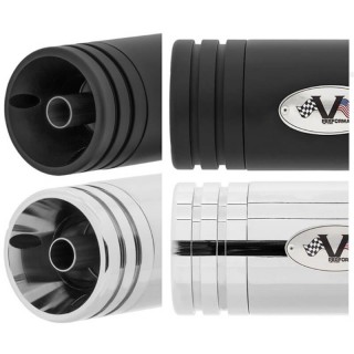 TERMINALI V-PERFORMANCE EURO 5 NERI SLIP-ON DOUBLE RING HARLEY SOFTAIL 21-22