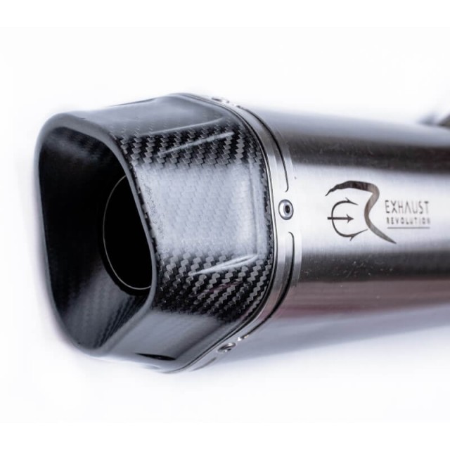 EXHAUST REVOLUTION SLIP-ON INOX CERTIFIED MUFFLER HARLEY PAN AMERICA 21-22 - BACK
