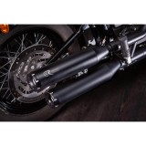 EXHAUST REVOLUTION SLIP-ON BLACK CERTIFIED MUFFLERS HARLEY SOFTAIL 21-22 - LOGO