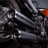 EXHAUST REVOLUTION SLIP-ON BLACK CERTIFIED MUFFLERS HARLEY SOFTAIL 21-22 - TIPS