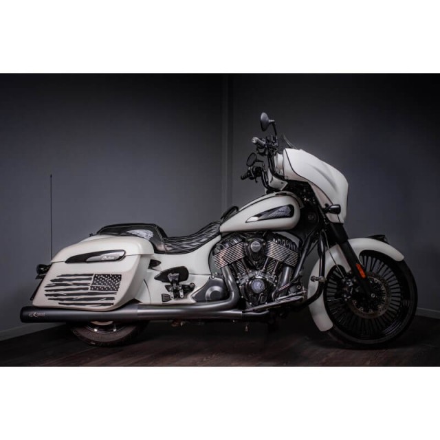 ER EXHAUST SLIP-ON BLACK CERTIFIED MUFFLERS INDIAN ROADMASTER FROM 2021 - BIKE