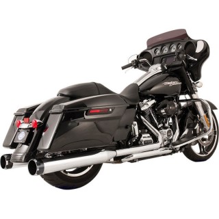 SCARICHI S&S EL DORADO TRUE DUAL CROMATO NERO HARLEY TOURING 2017-2020