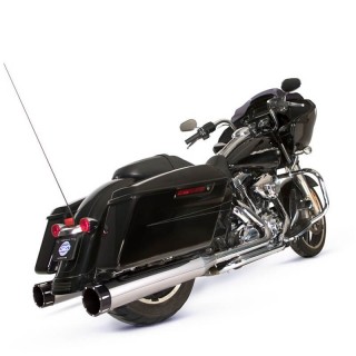 SCARICHI S&S EL DORADO TRUE DUAL CROMATO TRACER NERO HARLEY TOURING 2009-2016
