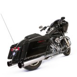 SCARICHI S&S EL DORADO TRUE DUAL CROMATO TRACER NERO HARLEY TOURING 2009-2016