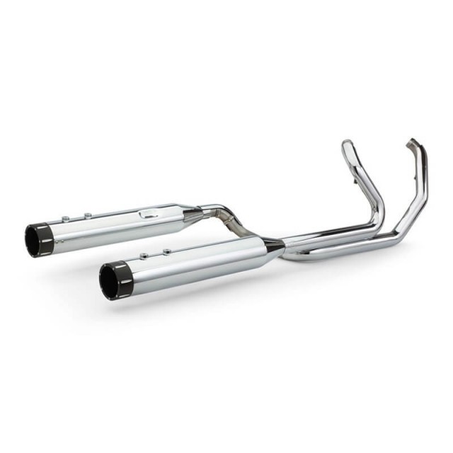 SCARICHI S&S EL DORADO TRUE DUAL CROMATO TRACER NERO HARLEY TOURING 2009-2016 - SCARICHI