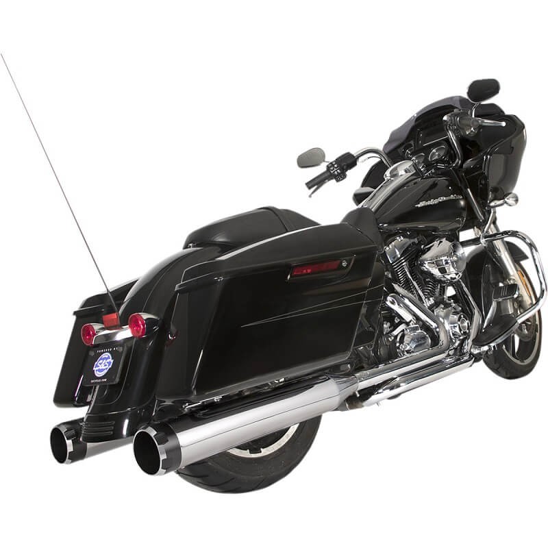 S&S EL DORADO TRUE DUAL CHROME THRUSTER BLACK HARLEY TOURING 2009-2016
