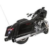 SCARICHI S&S EL DORADO TRUE DUAL CROMATO THRUSTER NERO HARLEY TOURING 2009-2016