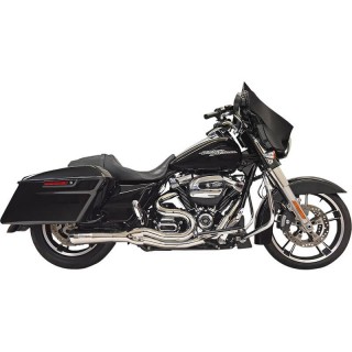SCARICHI BASSANI XHAUST ROAD RAGE III 2 IN 1 CROMATO MID HARLEY TOURING 2017-2020