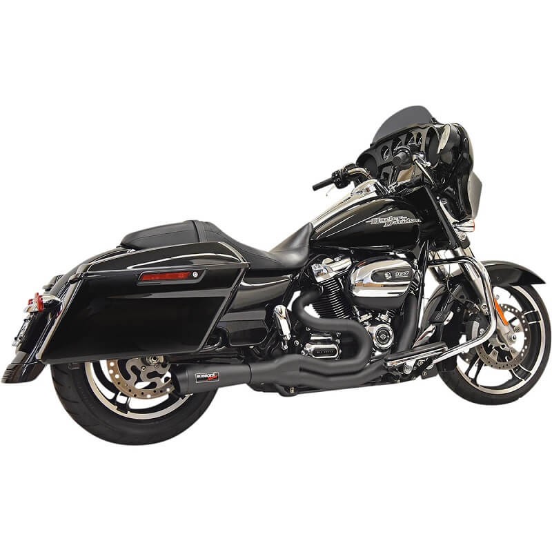 SCARICHI BASSANI XHAUST ROAD RAGE III 2 IN 1 NERO MID HARLEY TOURING 2017-2020