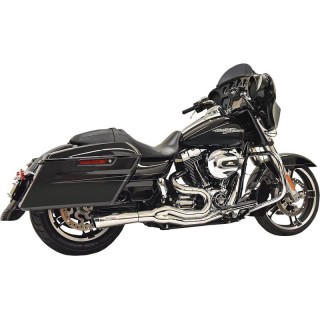 SCARICHI BASSANI XHAUST ROAD RAGE III 2 IN 1 CROMATO MID HARLEY TOURING 2006-2016