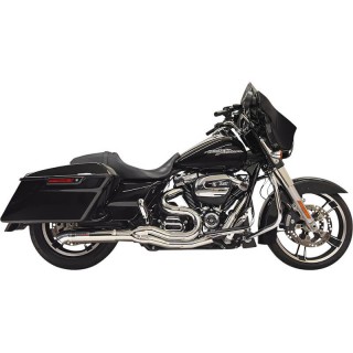 SCARICHI BASSANI XHAUST ROAD RAGE II 2 IN 1 CROMATO HOT ROD TURNOUT TOURING 17-20