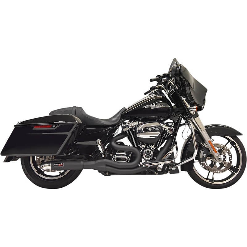 SCARICHI BASSANI XHAUST ROAD RAGE II 2 IN 1 NERO HOT ROD TURNOUT TOURING 17-20