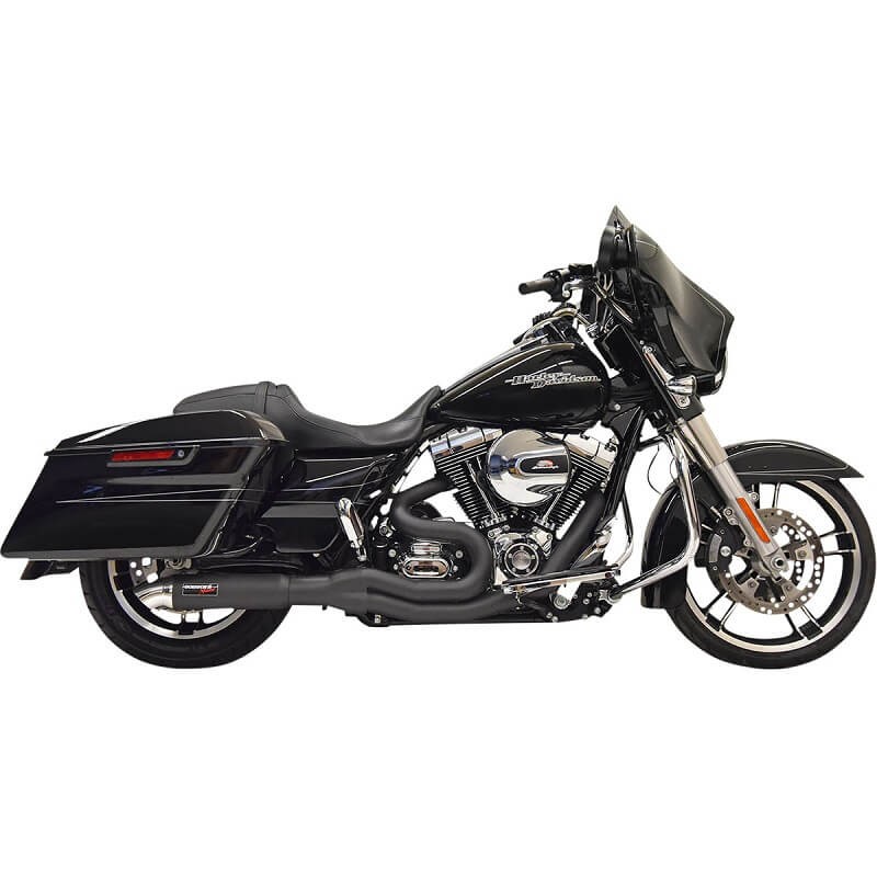 SCARICHI BASSANI XHAUST ROAD RAGE II 2 IN 1 NERO HOT ROD TURNOUT TOURING 06-16