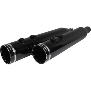 KHROME WERKS SLIP-ON HP-PLUS 4,5” OBSIDIAN MUFFLER TRACER END CAP TOURING 17-22
