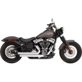 SCARICHI RINEHART RACING 2 IN 2 CROMATI NERI HARLEY DAVIDSON SOFTAIL 2018-2022
