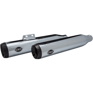 S&S GRAND NATIONAL SLIP-ON RACE CHROME MUFFLERS SOFTAIL HERITAGE-DELUXE 18-20