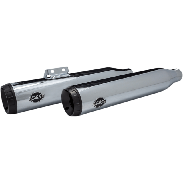 S&S GRAND NATIONAL SLIP-ON RACE CHROME MUFFLERS SOFTAIL HERITAGE-DELUXE 18-20