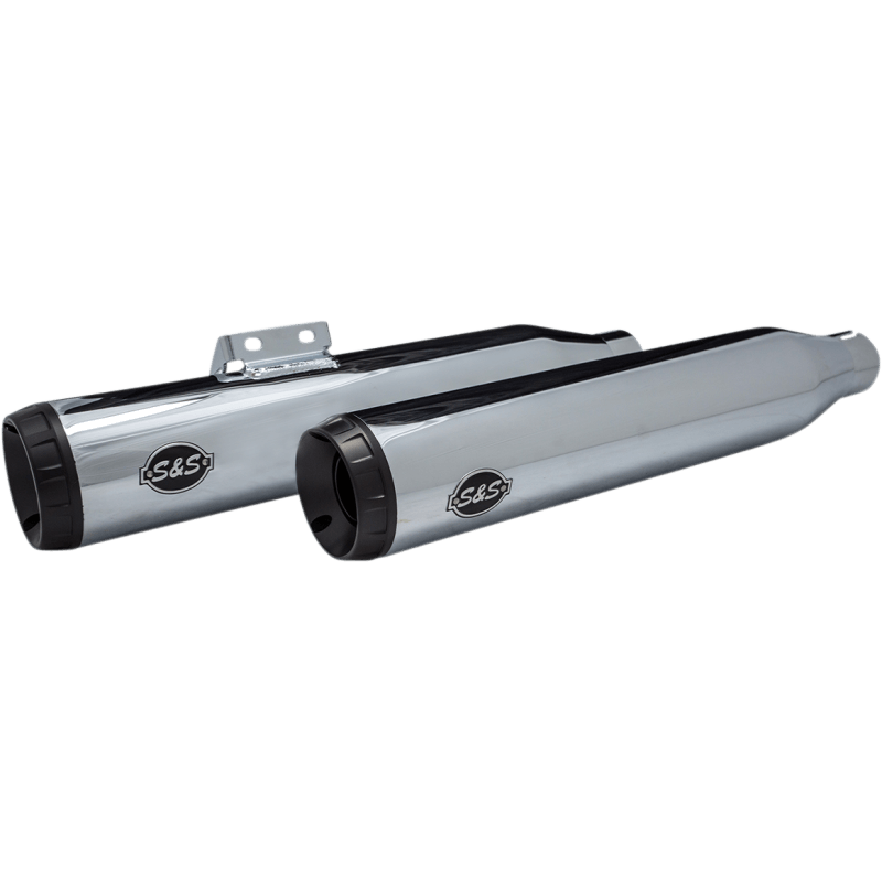 S&S GRAND NATIONAL SLIP-ON RACE CHROME MUFFLERS SOFTAIL HERITAGE-DELUXE 18-20