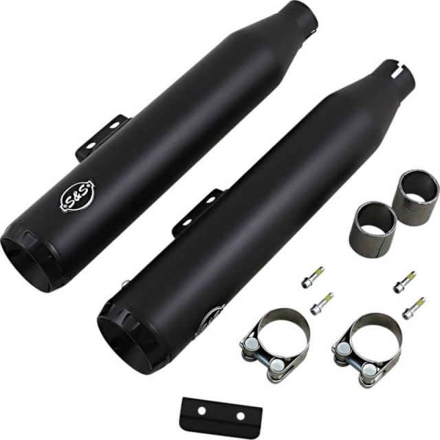 TERMINALI S&S GRAND NATIONAL SLIP-ON CON CATALIZZATORE NERI SOFTAIL 2018-2020 - KIT