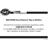 TERMINALI S&S GRAND NATIONAL SLIP-ON CON CATALIZZATORE NERI SOFTAIL 2018-2020 - CERTIFICATI