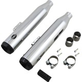 S&S GRAND NATIONAL SLIP-ON CATALYTICS CHROME MUFFLERS HARLEY SOFTAIL 2018-2020 - KIT