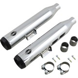 TERMINALI S&S GRAND NATIONAL SLIP-ON CATALIZZATORE CROMATI SOFTAIL HERITAGE-DELUXE 18-20