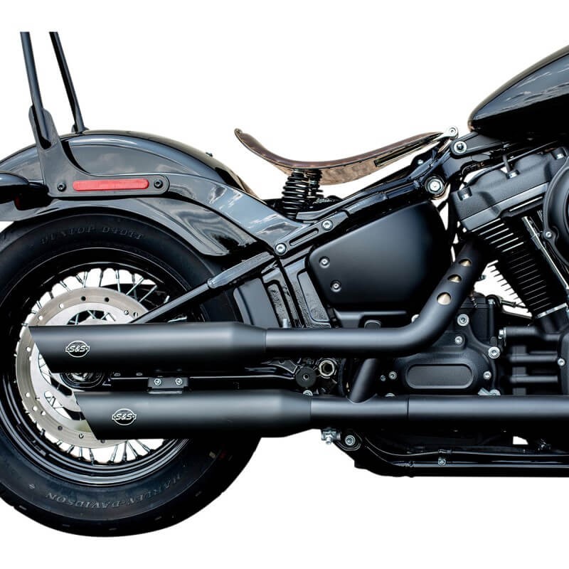 TERMINALI S&S SLIP-ON SLACH-CUT RACE NERI HARLEY DAVIDSON SOFTAIL 2018-2020