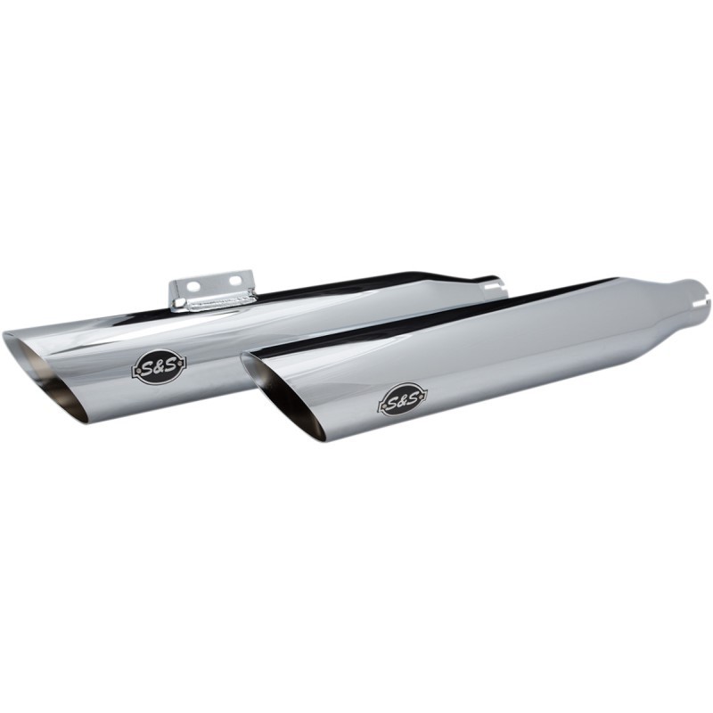TERMINALI S&S SLIP-ON SLASH-CUT RACE CROMATI HARLEY DAVIDSON SOFTAIL 2018-2020