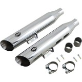 TERMINALI S&S SLIP-ON SLASH-CUT CATALIZZATORE CROMATI SOFTAIL HERITAGE-DELUXE 2018-2020 - KIT