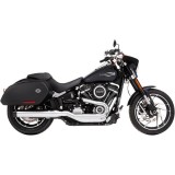 TERMINALE RINEHART RACING SLIP-ON 4" CROMATO NERO HARLEY SOFTAIL SPORT GLIDE 2018-2020