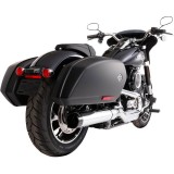 TERMINALE RINEHART RACING SLIP-ON 4" CROMATO NERO HARLEY SOFTAIL SPORT GLIDE 2018-2020 - FONDELLO